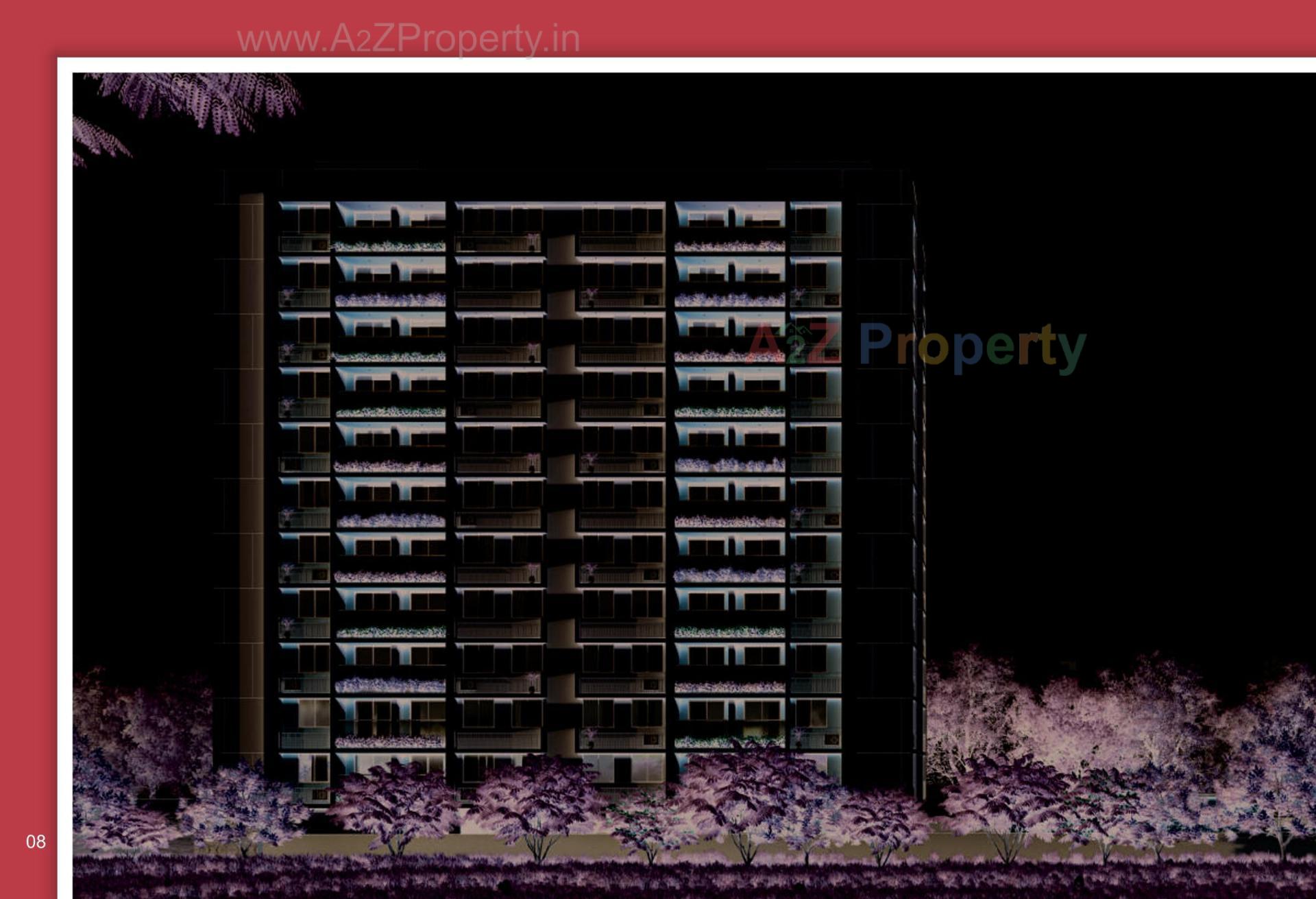 3D Elevation of real estate project Malhar Residency located at Chiloda, Ahmedabad, Gujarat