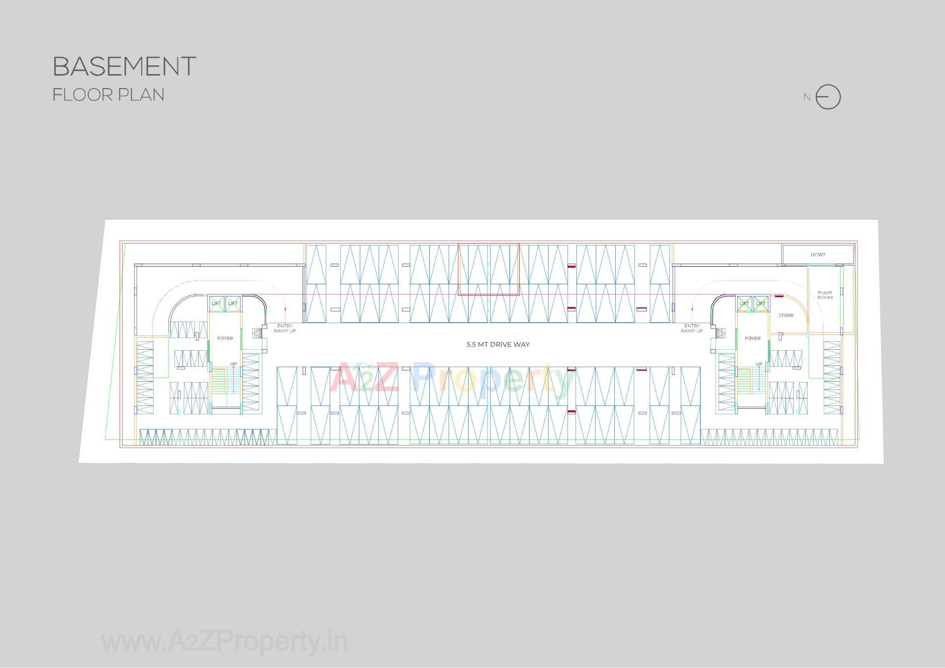 Layout of real estate project Manali Apartments located at Vastrapur, Ahmedabad, Gujarat