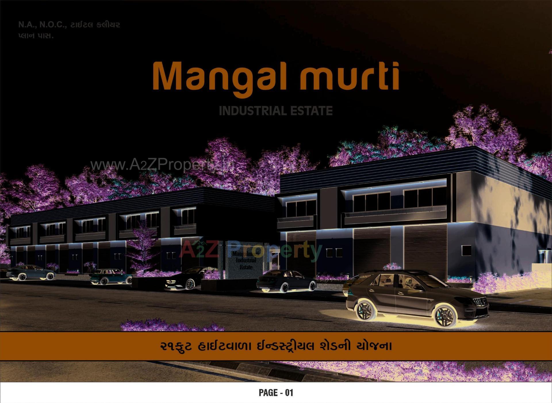 3D Elevation of real estate project Mangalmurti Industrial Estate located at Bhuvaldi, Ahmedabad, Gujarat