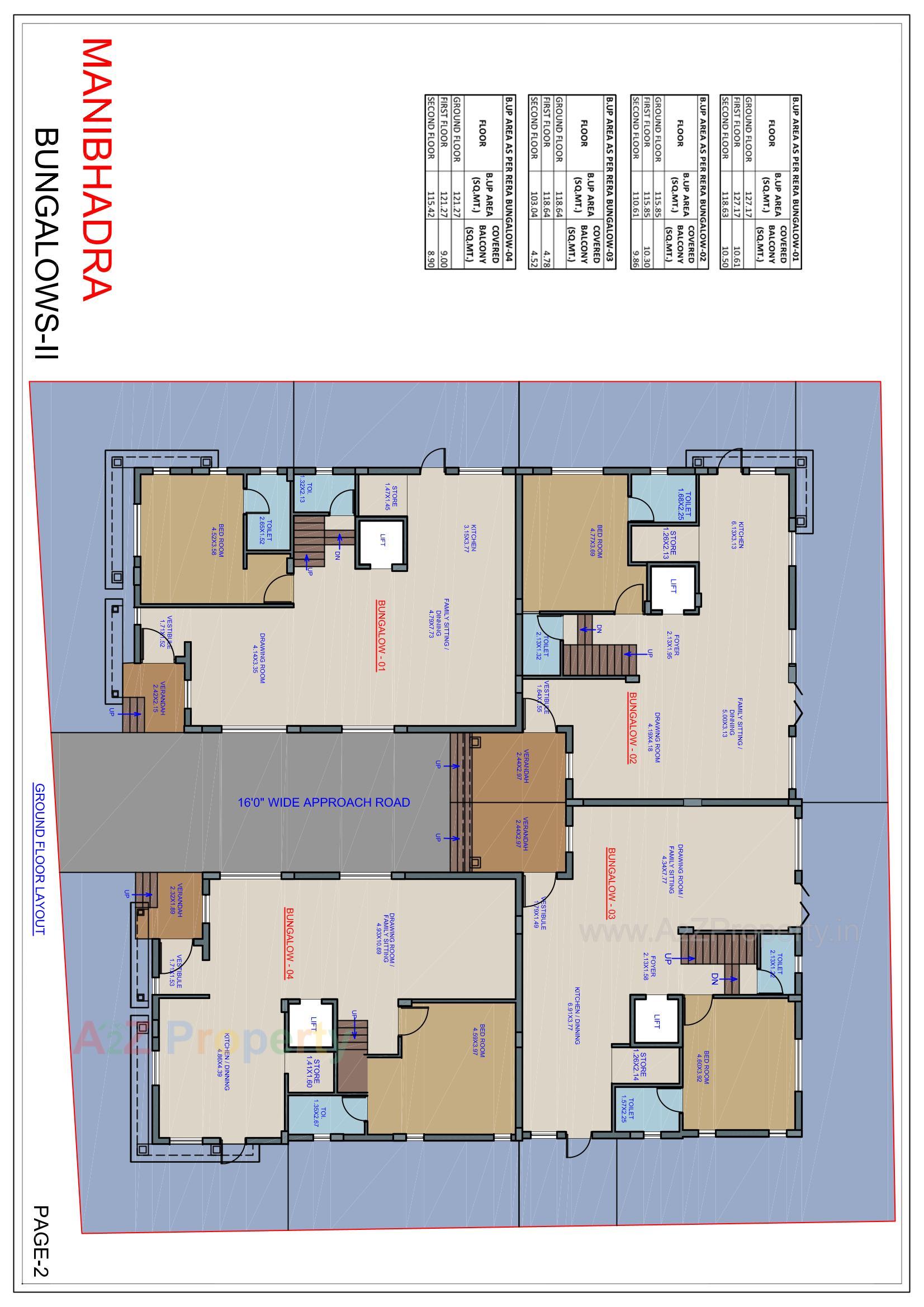Layout of real estate project Manibhadra Bungalows Ii located at Paldi, Ahmedabad, Gujarat