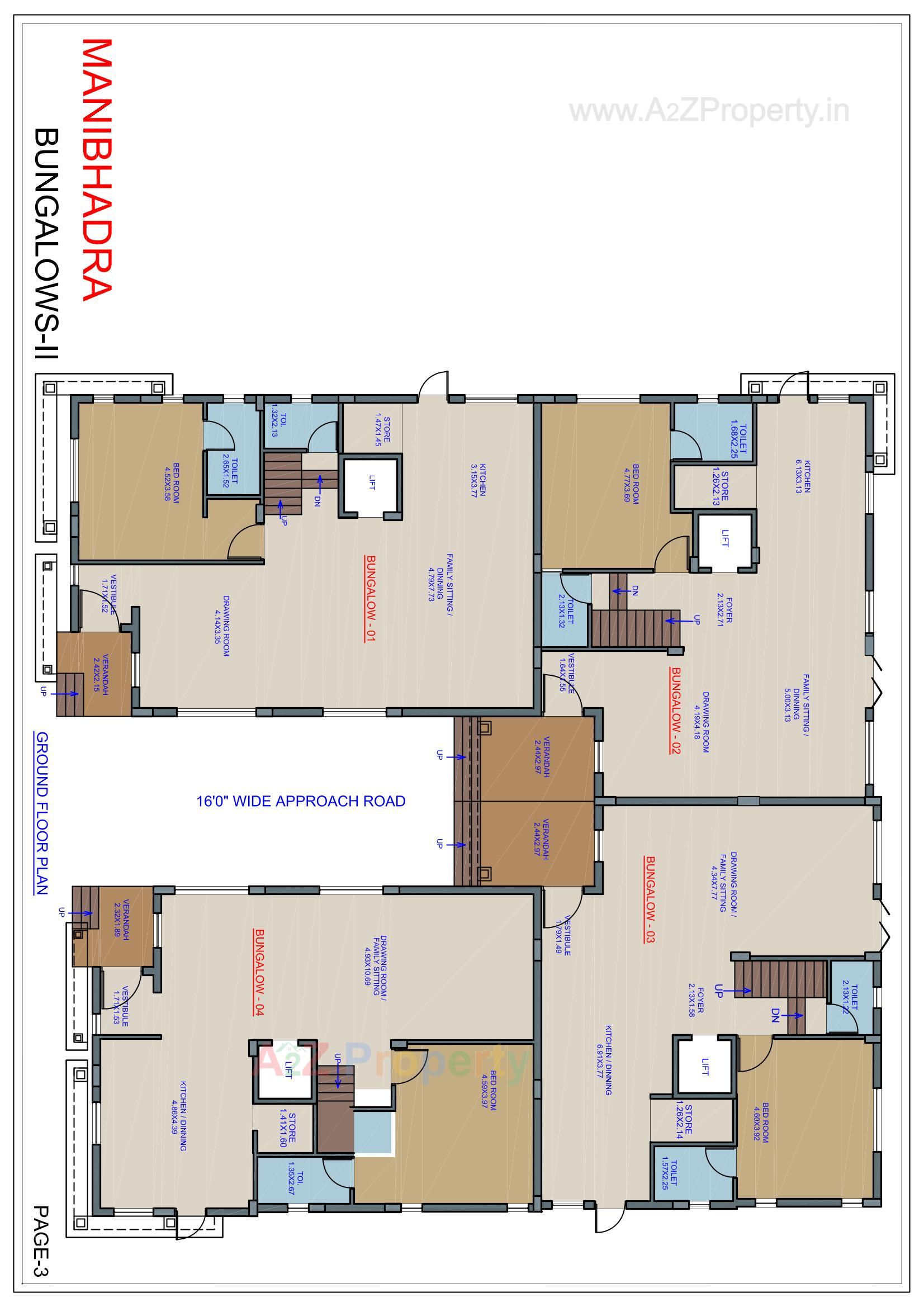 Layout of real estate project Manibhadra Bungalows Ii located at Paldi, Ahmedabad, Gujarat