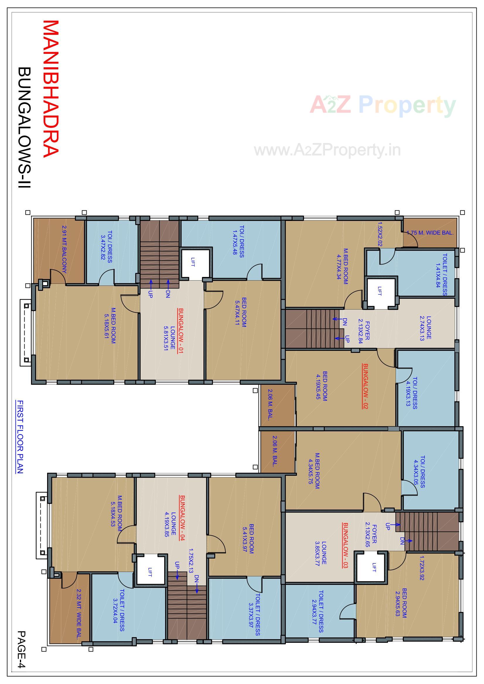 Layout of real estate project Manibhadra Bungalows Ii located at Paldi, Ahmedabad, Gujarat