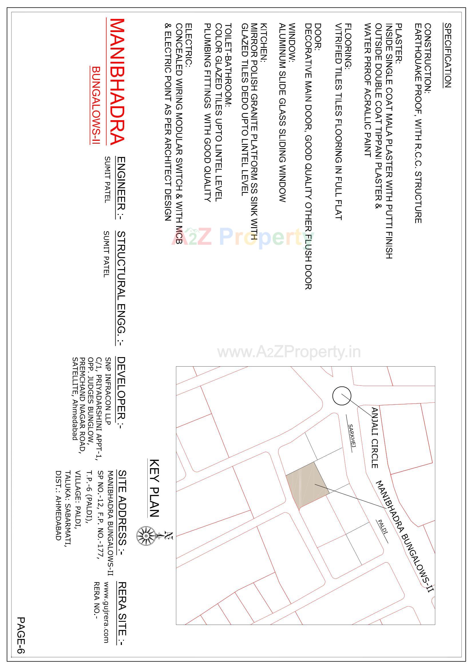 of real estate project Manibhadra Bungalows Ii located at Paldi, Ahmedabad, Gujarat