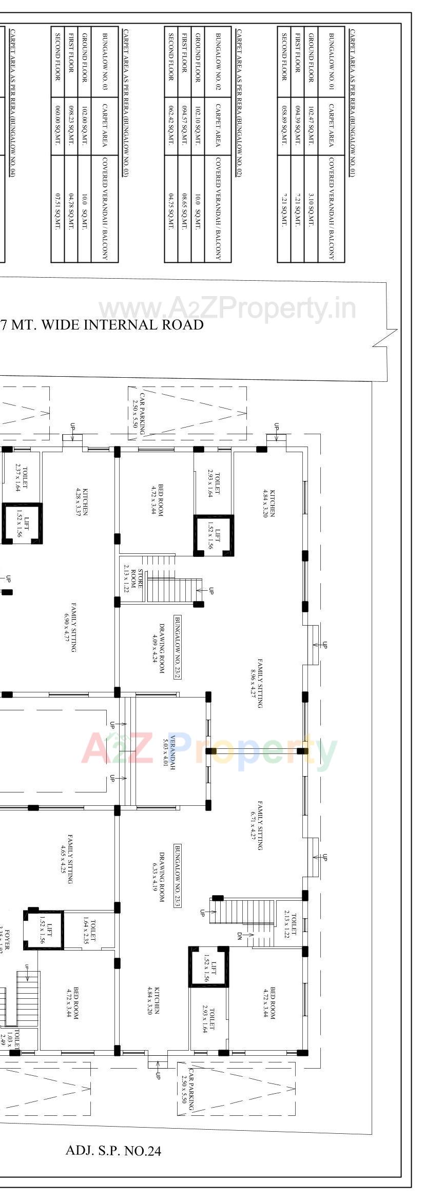 Layout of real estate project Manibhadra Bungalows located at Paldi, Ahmedabad, Gujarat
