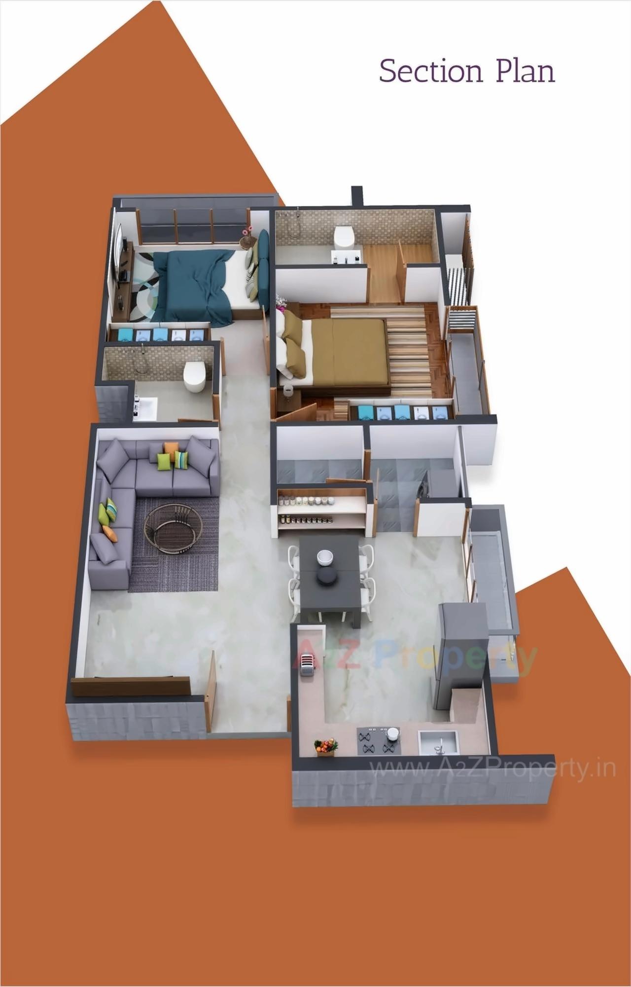 Layout of real estate project Mann Exotica located at Bopal, Ahmedabad, Gujarat
