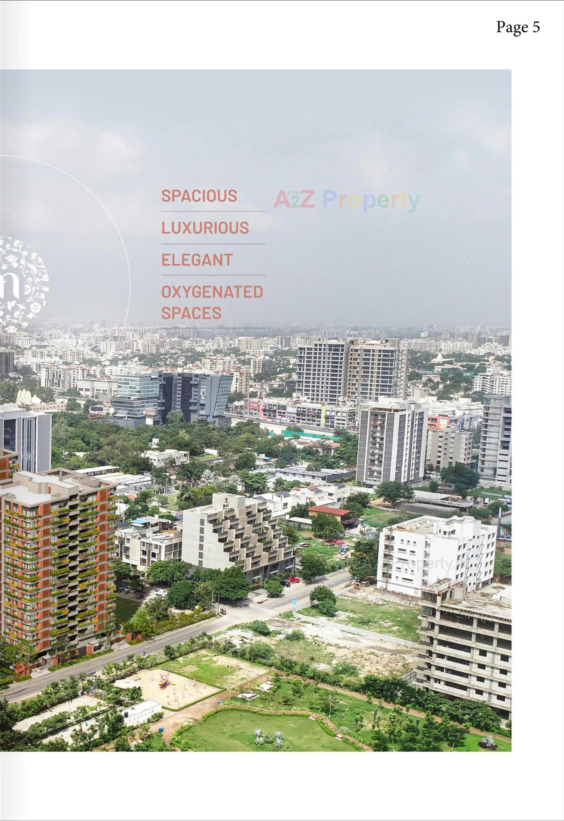 3D Elevation of real estate project Manor Ananda located at Jodhpur, Ahmedabad, Gujarat