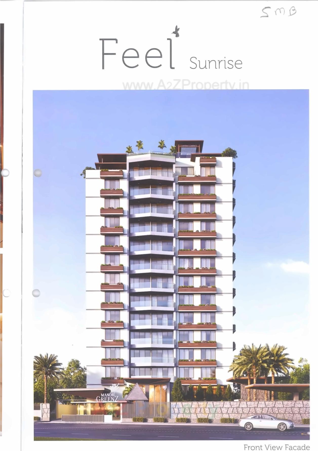 3D Elevation of real estate project Manor Greenz located at Chadavad, Ahmedabad, Gujarat