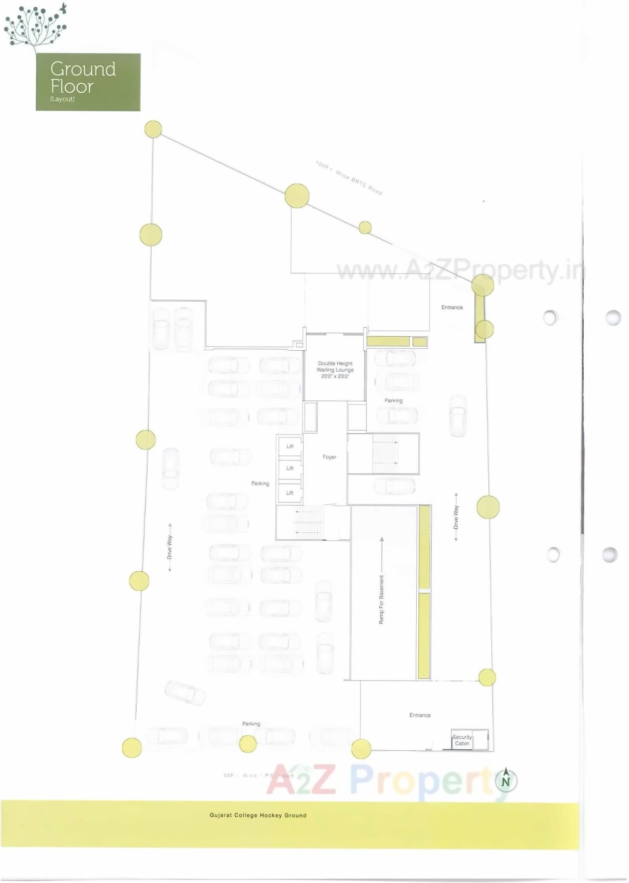 Layout of real estate project Manor Greenz located at Chadavad, Ahmedabad, Gujarat