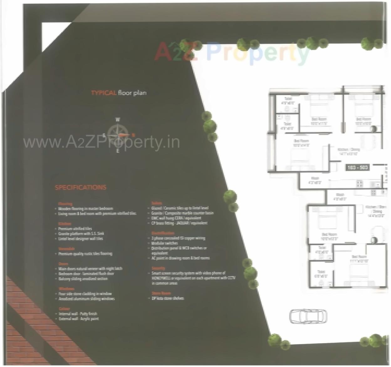 Layout of real estate project Manor Imperia located at Jodhpur, Ahmedabad, Gujarat