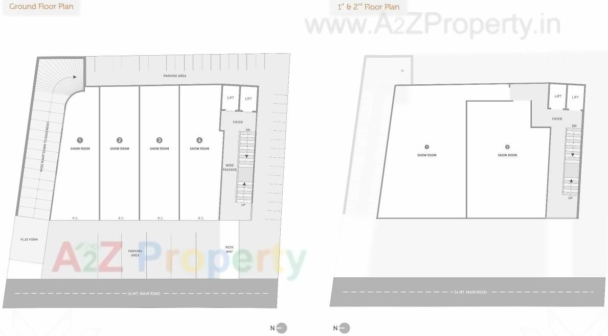 Layout of real estate project Manor Maxx located at Changispur, Ahmedabad, Gujarat