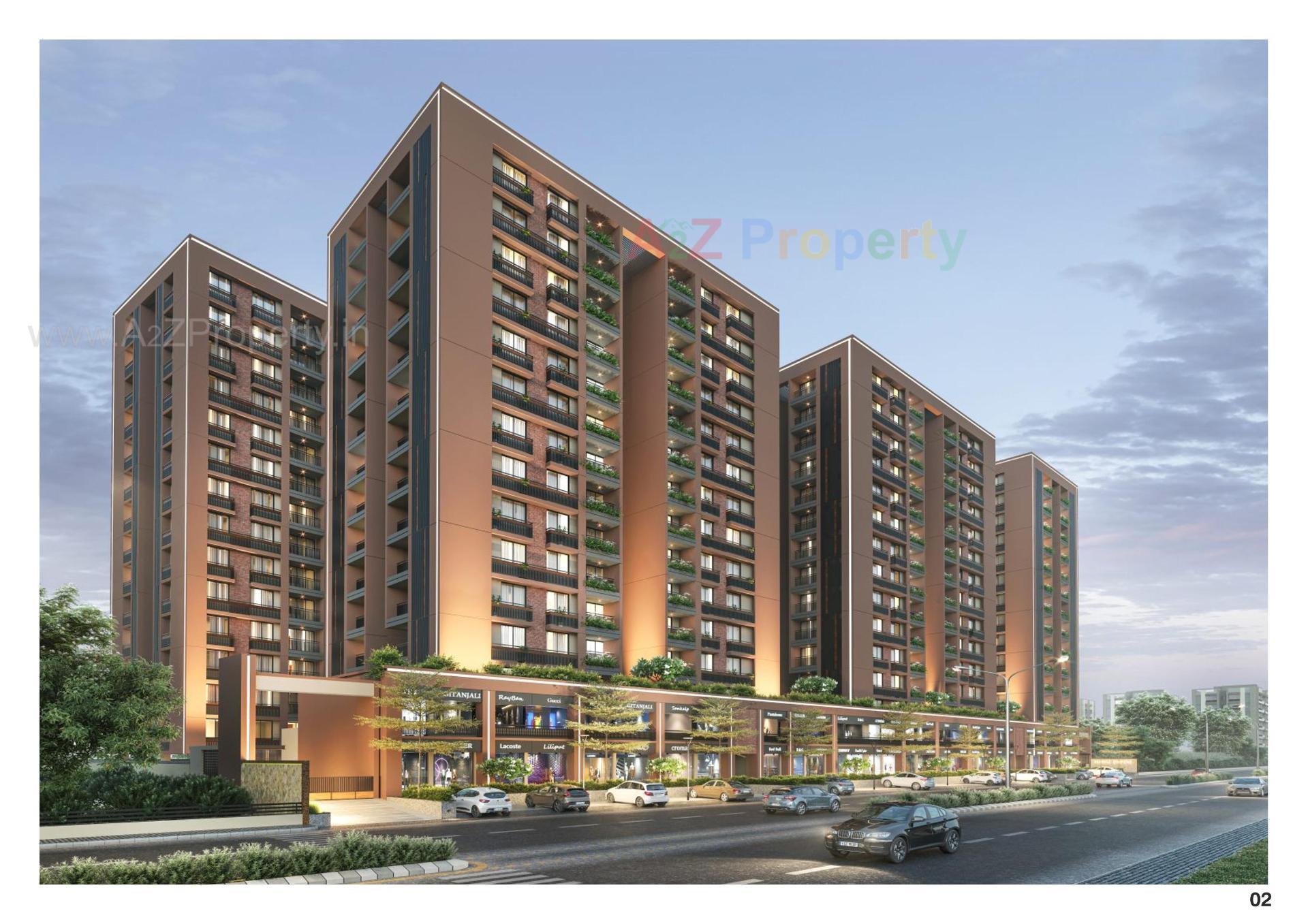3D Elevation of real estate project Mansi Empire located at Ahmedabad, Ahmedabad, Gujarat