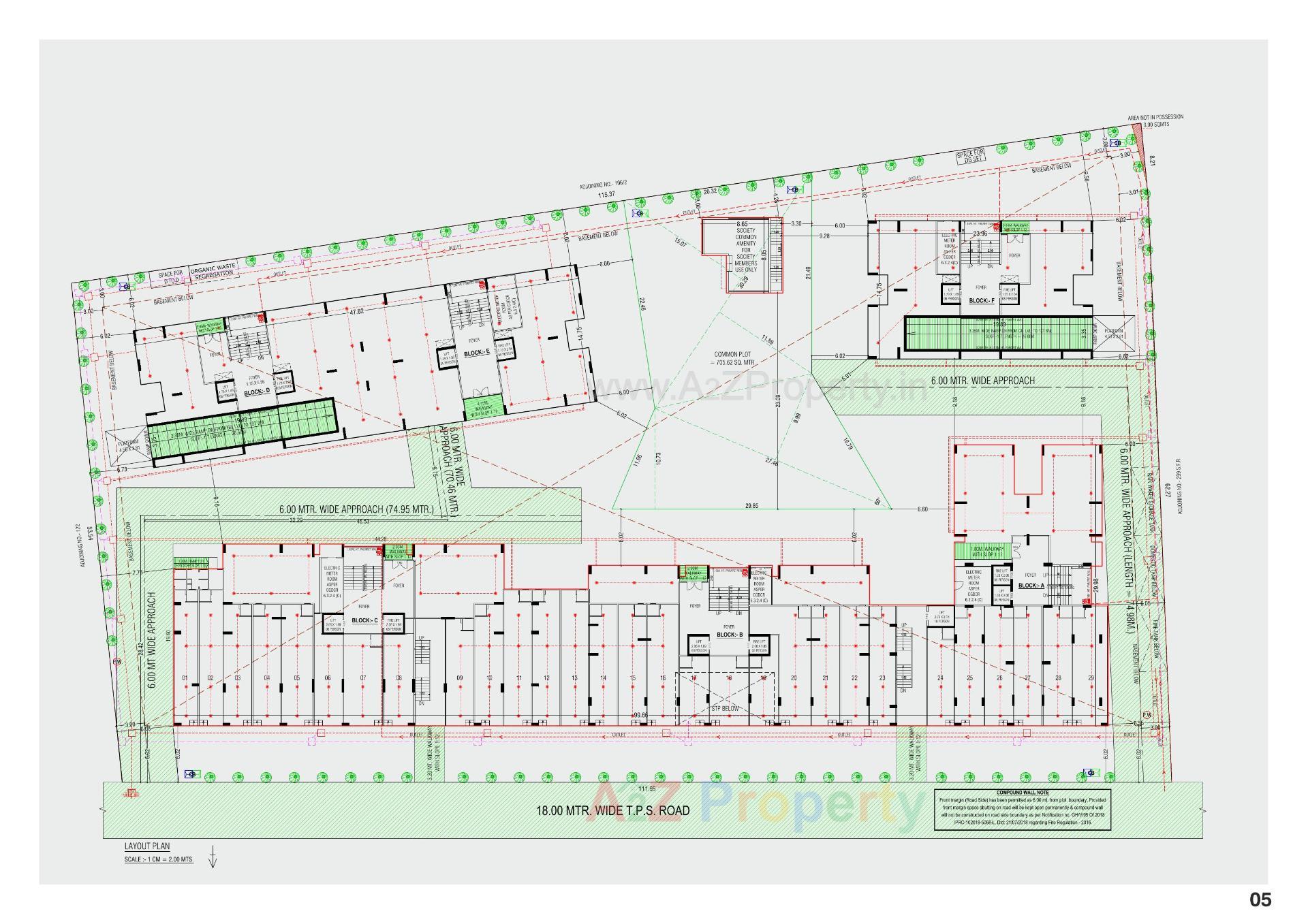 Layout of real estate project Mansi Empire located at Ahmedabad, Ahmedabad, Gujarat