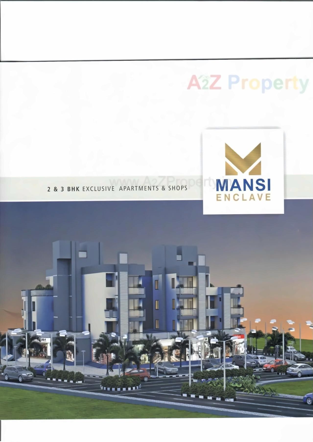 3D Elevation of real estate project Mansi Enclave located at Ghuma, Ahmedabad, Gujarat