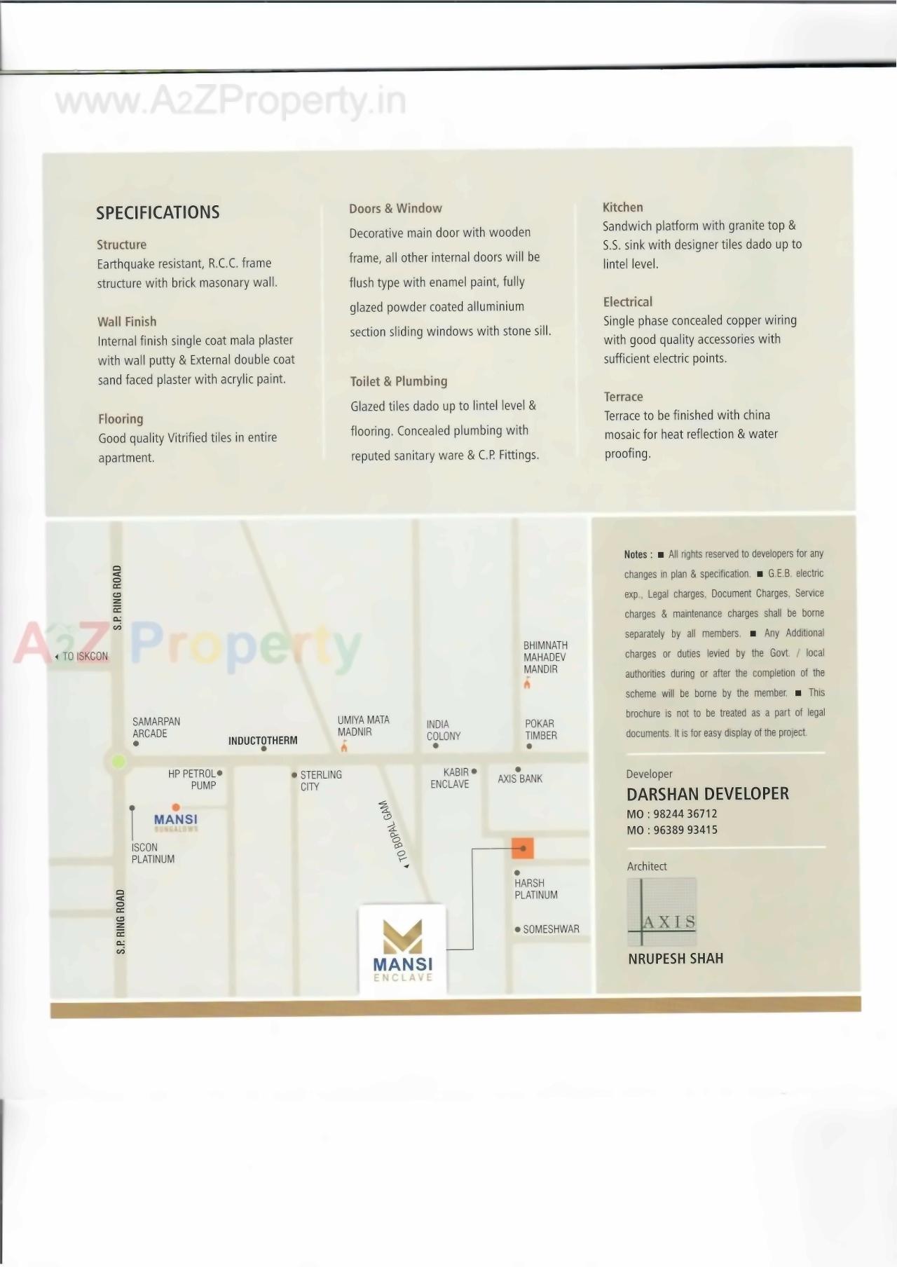  of real estate project Mansi Enclave located at Ghuma, Ahmedabad, Gujarat