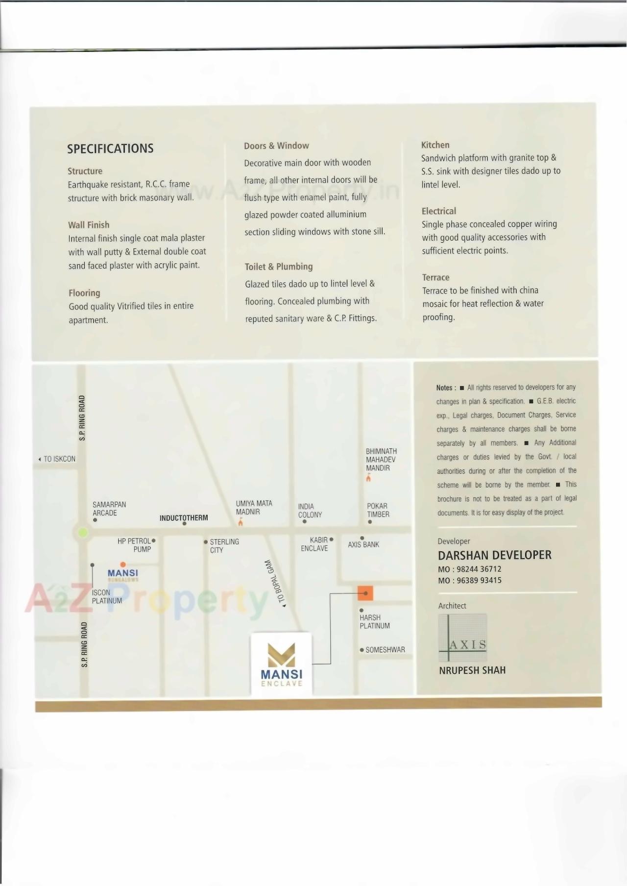  of real estate project Mansi Enclave located at Ghuma, Ahmedabad, Gujarat