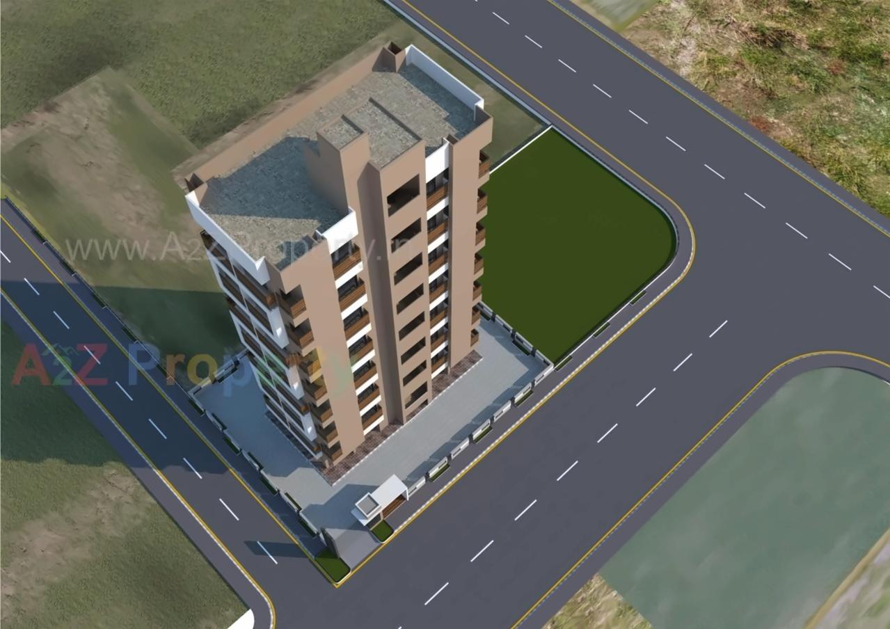 3D Elevation of real estate project Mansi Prime located at Ghuma, Ahmedabad, Gujarat