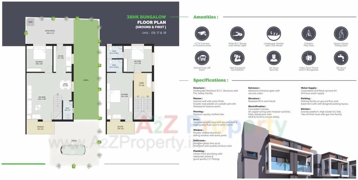 Layout of real estate project Manthan located at Aslali, Ahmedabad, Gujarat