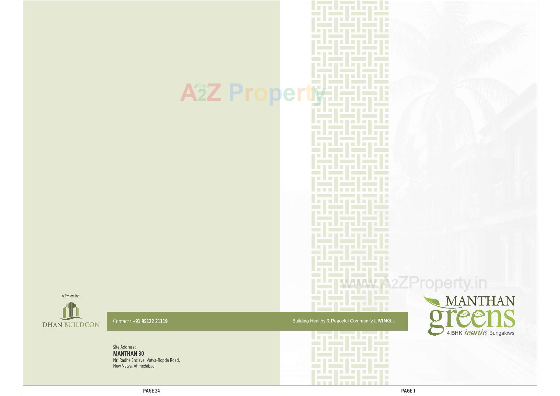  of real estate project Manthan Greens located at Vatva, Ahmedabad, Gujarat