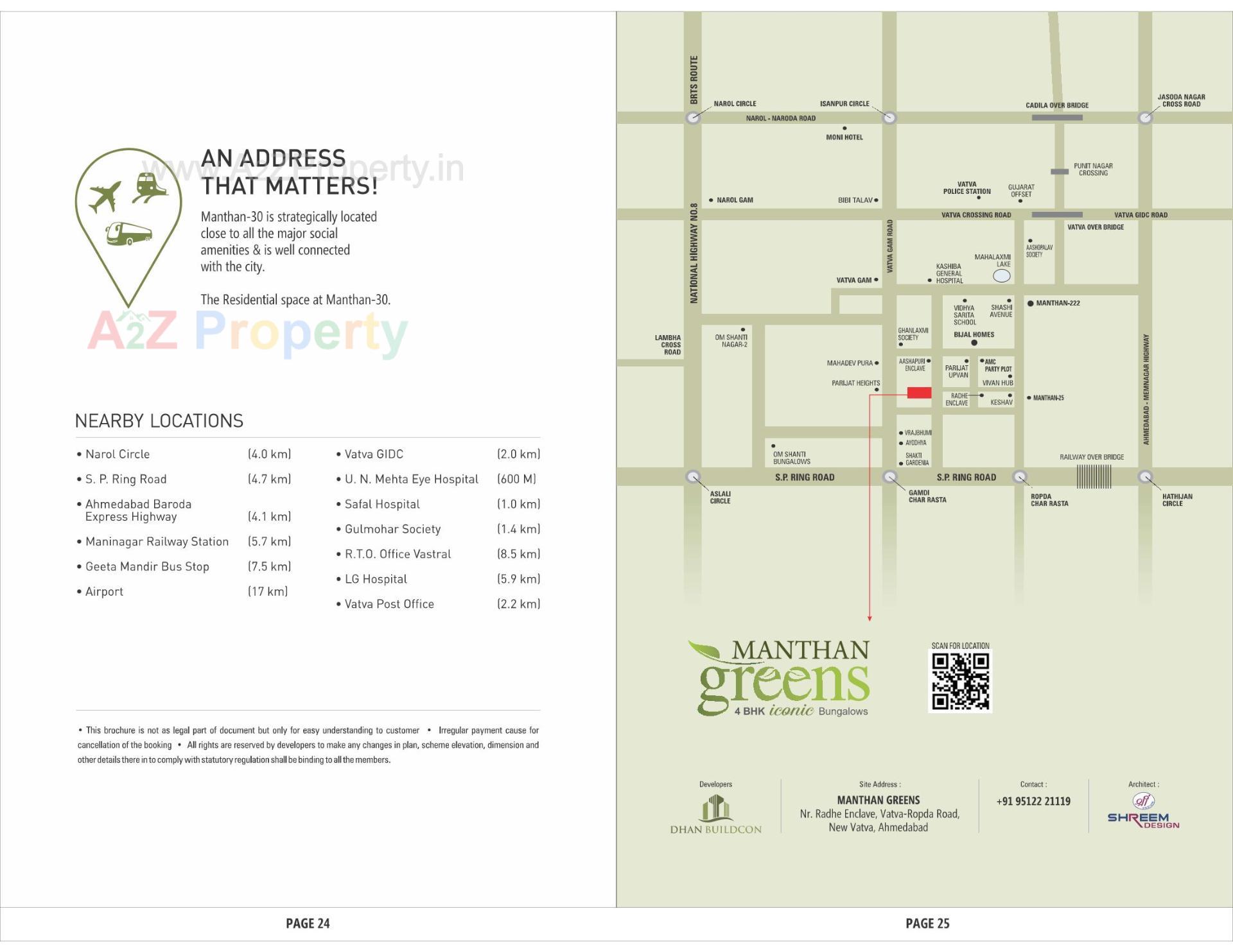  of real estate project Manthan Greens located at Vatva, Ahmedabad, Gujarat