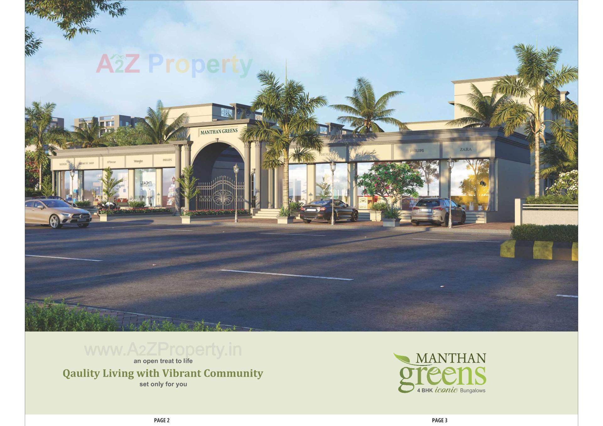 3D Elevation of real estate project Manthan Greens located at Vatva, Ahmedabad, Gujarat