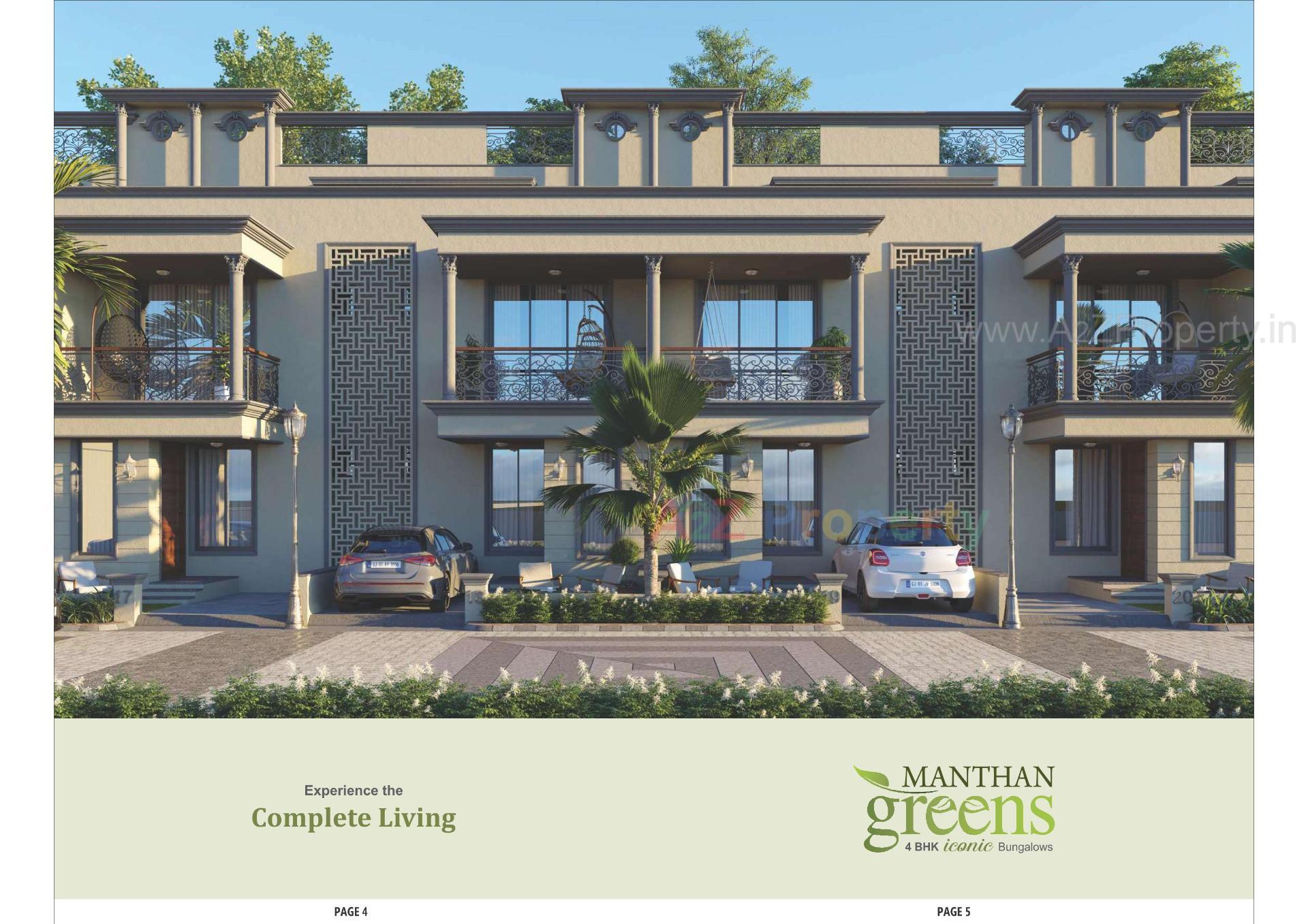 3D Elevation of real estate project Manthan Greens located at Vatva, Ahmedabad, Gujarat