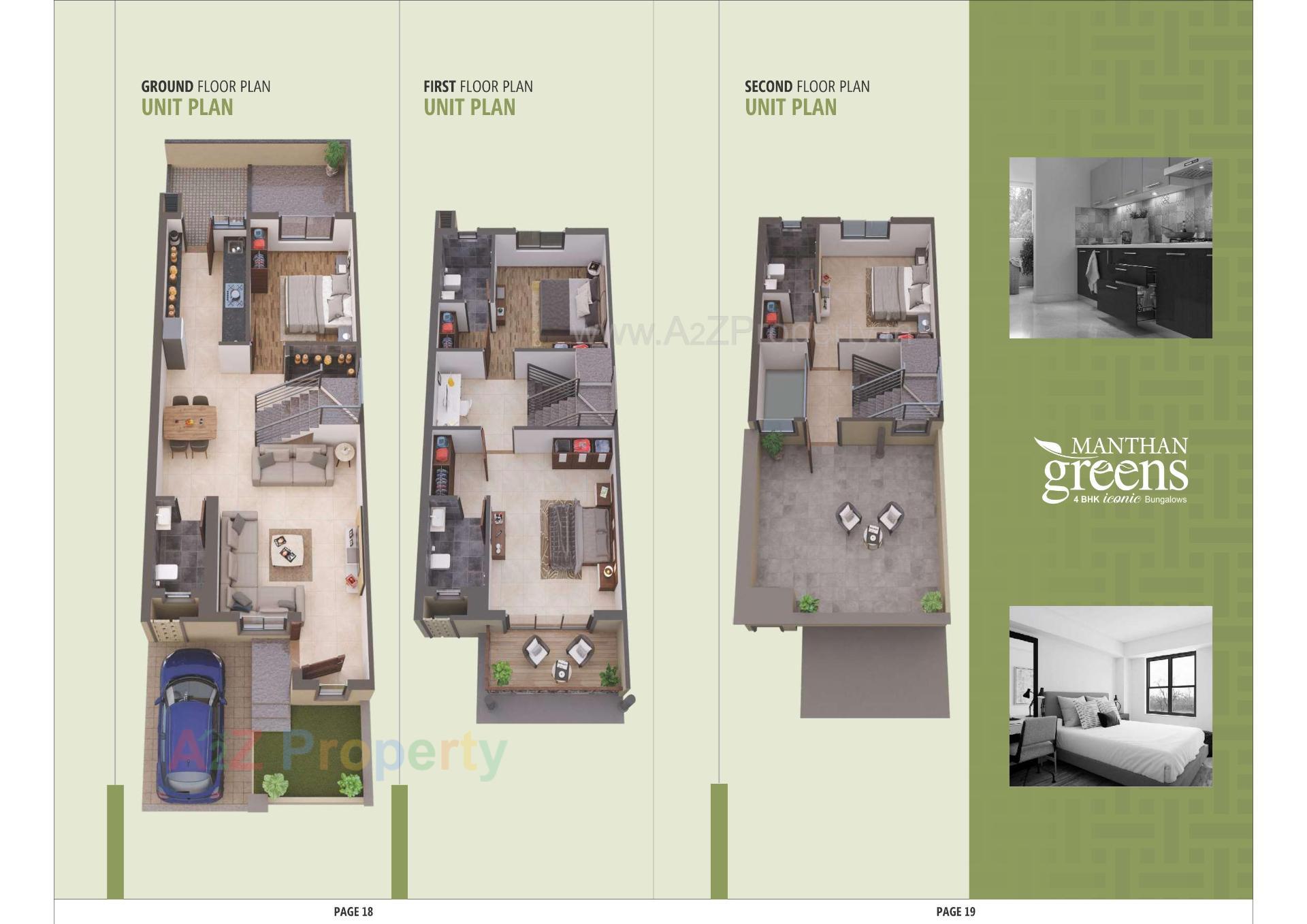 Layout of real estate project Manthan Greens located at Vatva, Ahmedabad, Gujarat