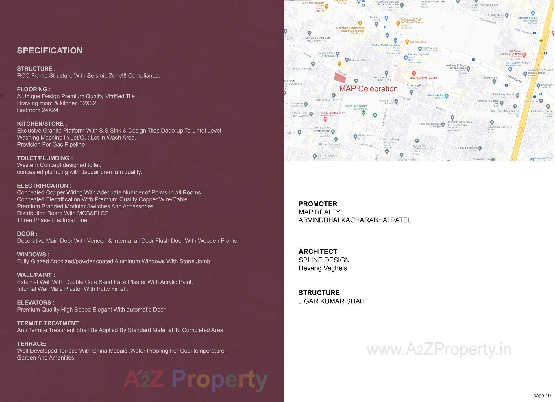  of real estate project Map Celebration located at Sola, Ahmedabad, Gujarat