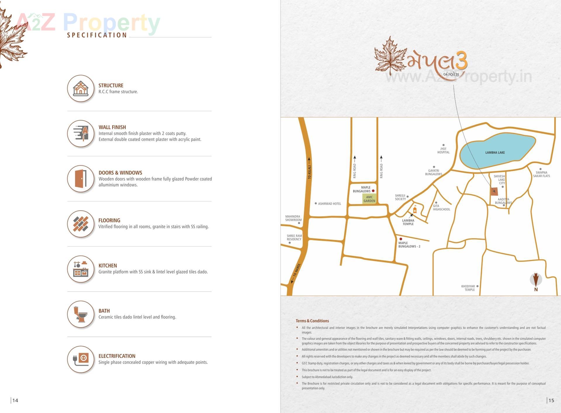  of real estate project Maple Bunglows located at Lambha, Ahmedabad, Gujarat