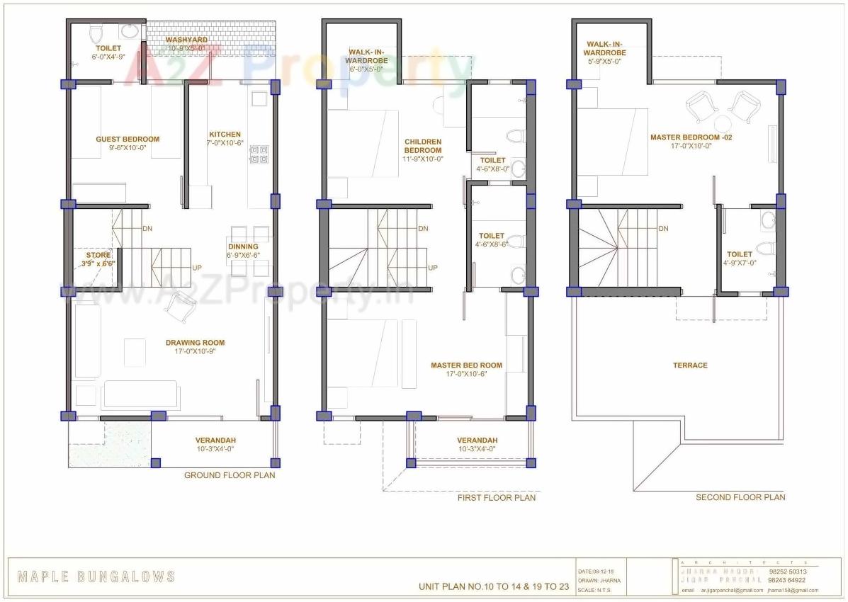 Layout of real estate project Maple Bunglows located at Lambha, Ahmedabad, Gujarat
