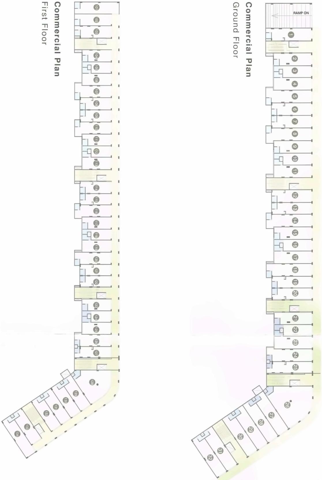 Layout of real estate project Marigold located at Ghuma, Ahmedabad, Gujarat