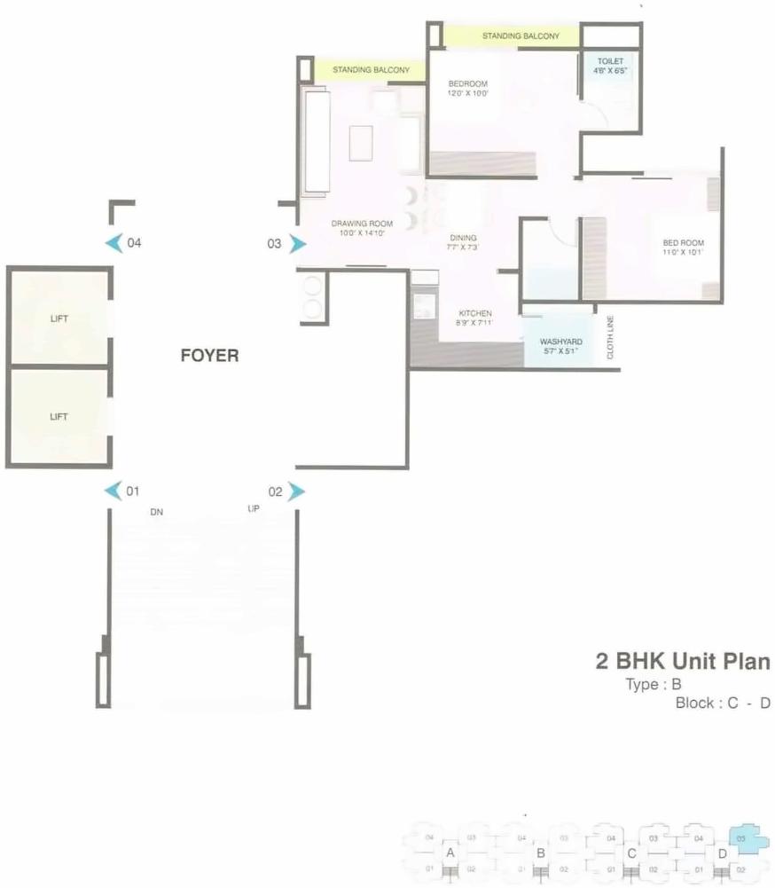 Layout of real estate project Marigold located at Ghuma, Ahmedabad, Gujarat