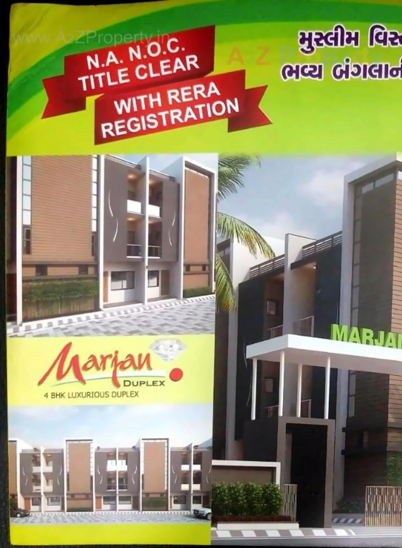 3D Elevation of real estate project Marjan Duplex located at Vatva, Ahmedabad, Gujarat