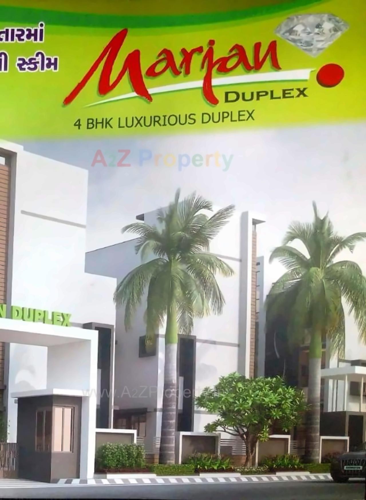 3D Elevation of real estate project Marjan Duplex located at Vatva, Ahmedabad, Gujarat