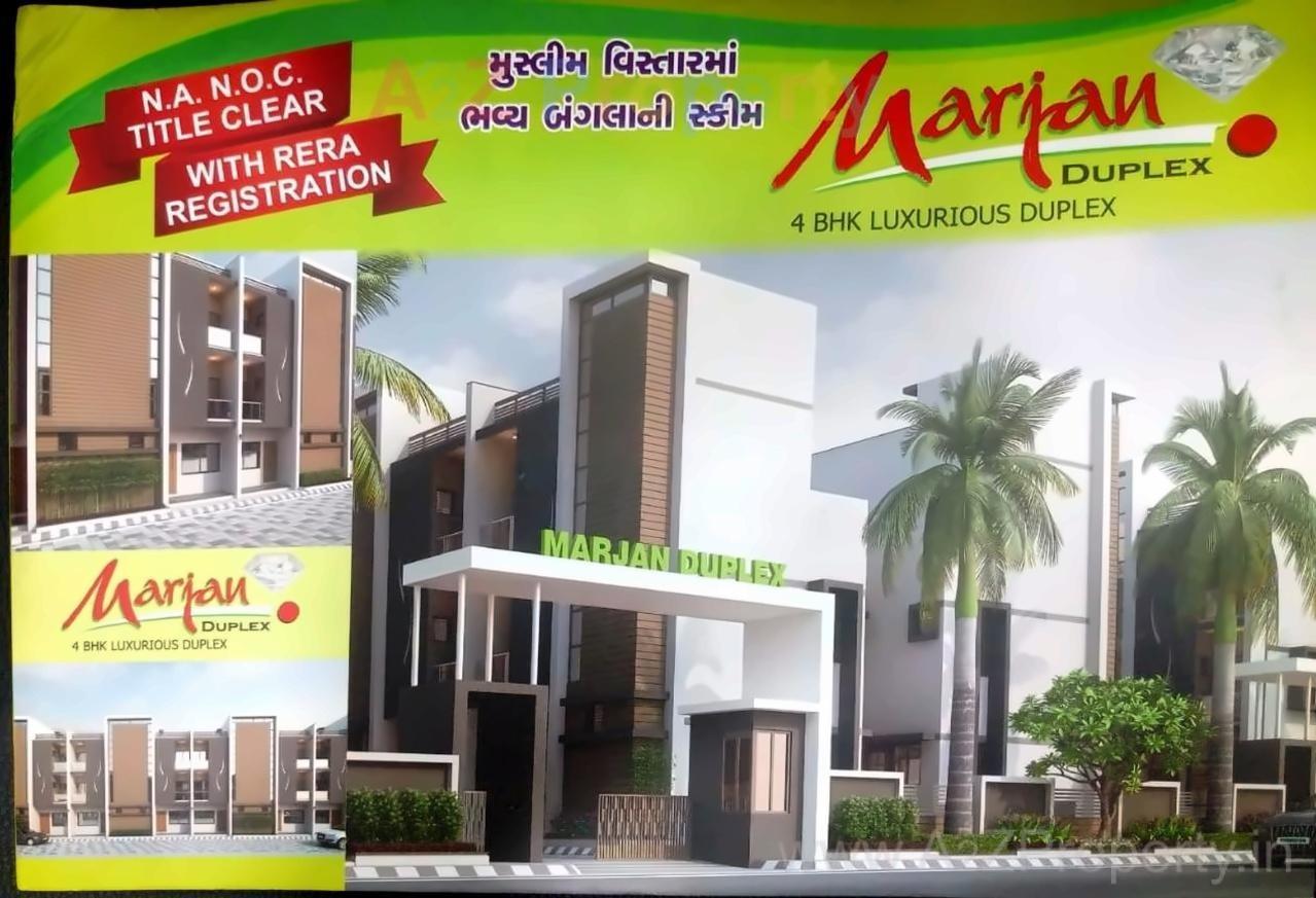 3D Elevation of real estate project Marjan Duplex located at Vatva, Ahmedabad, Gujarat