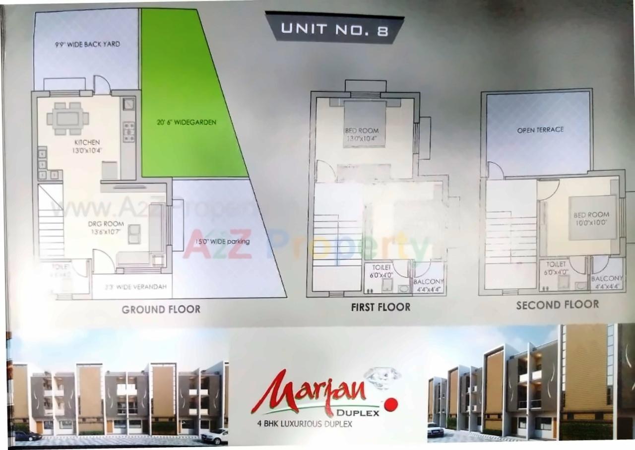 Layout of real estate project Marjan Duplex located at Vatva, Ahmedabad, Gujarat