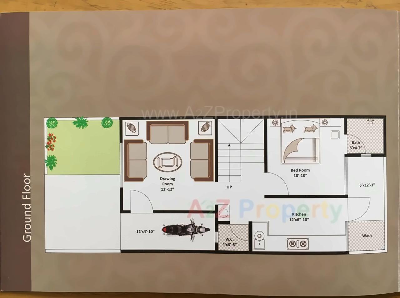 Layout of real estate project Marjan Residency located at Vatva, Ahmedabad, Gujarat