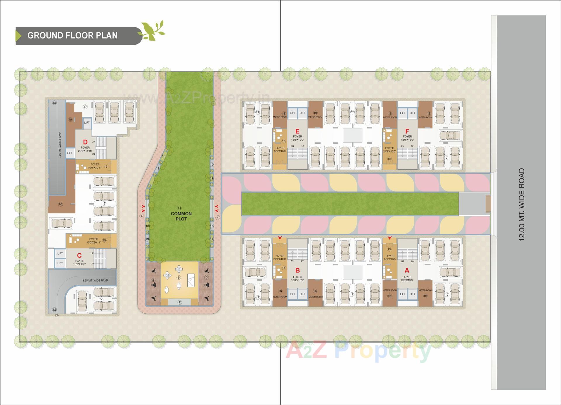 Layout of real estate project Maruti Elanza located at Ramol, Ahmedabad, Gujarat