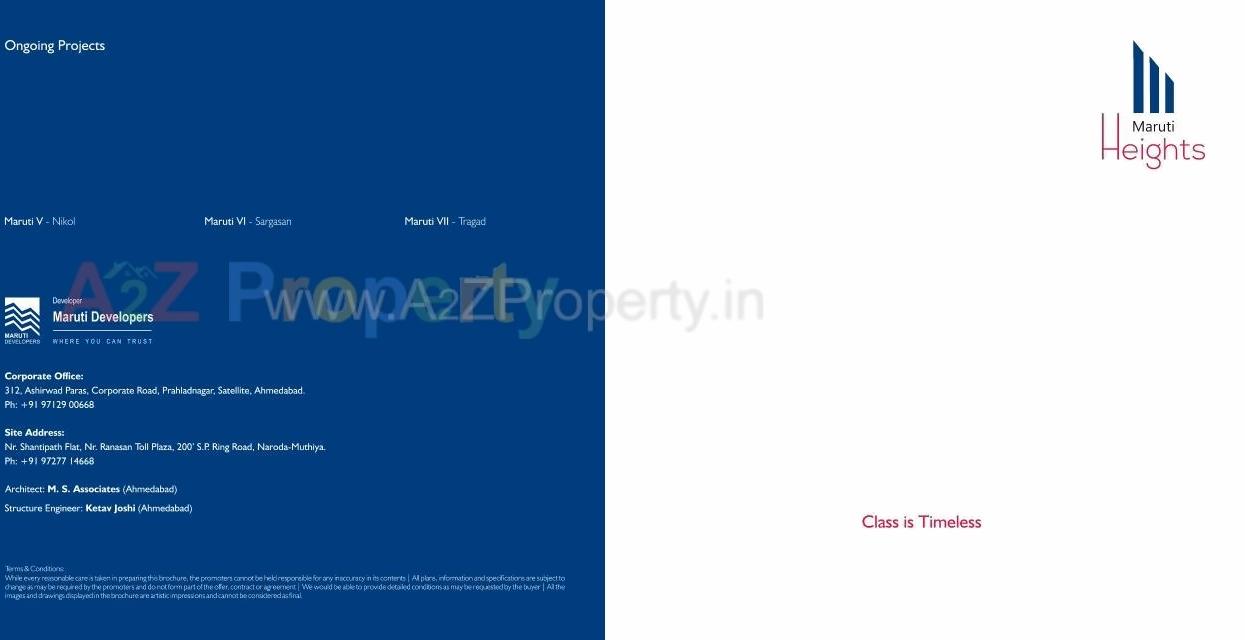  of real estate project Maruti Heights located at Muthiya, Ahmedabad, Gujarat