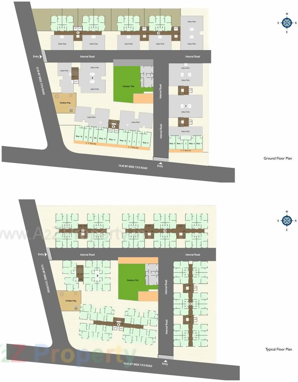Layout of real estate project Maruti Heights located at Muthiya, Ahmedabad, Gujarat
