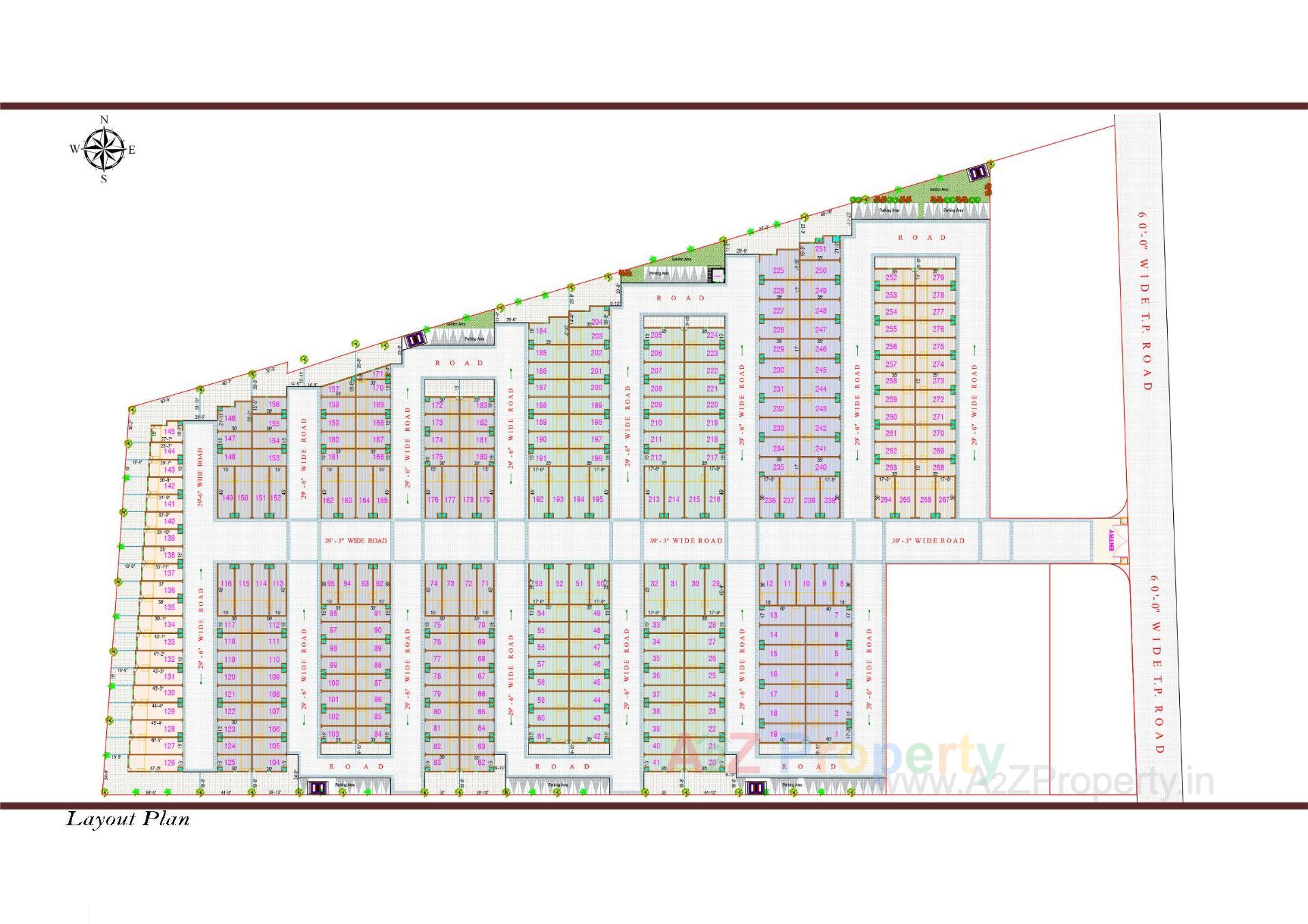 Layout of real estate project Maruti Industrial Estate located at Vinzol, Ahmedabad, Gujarat