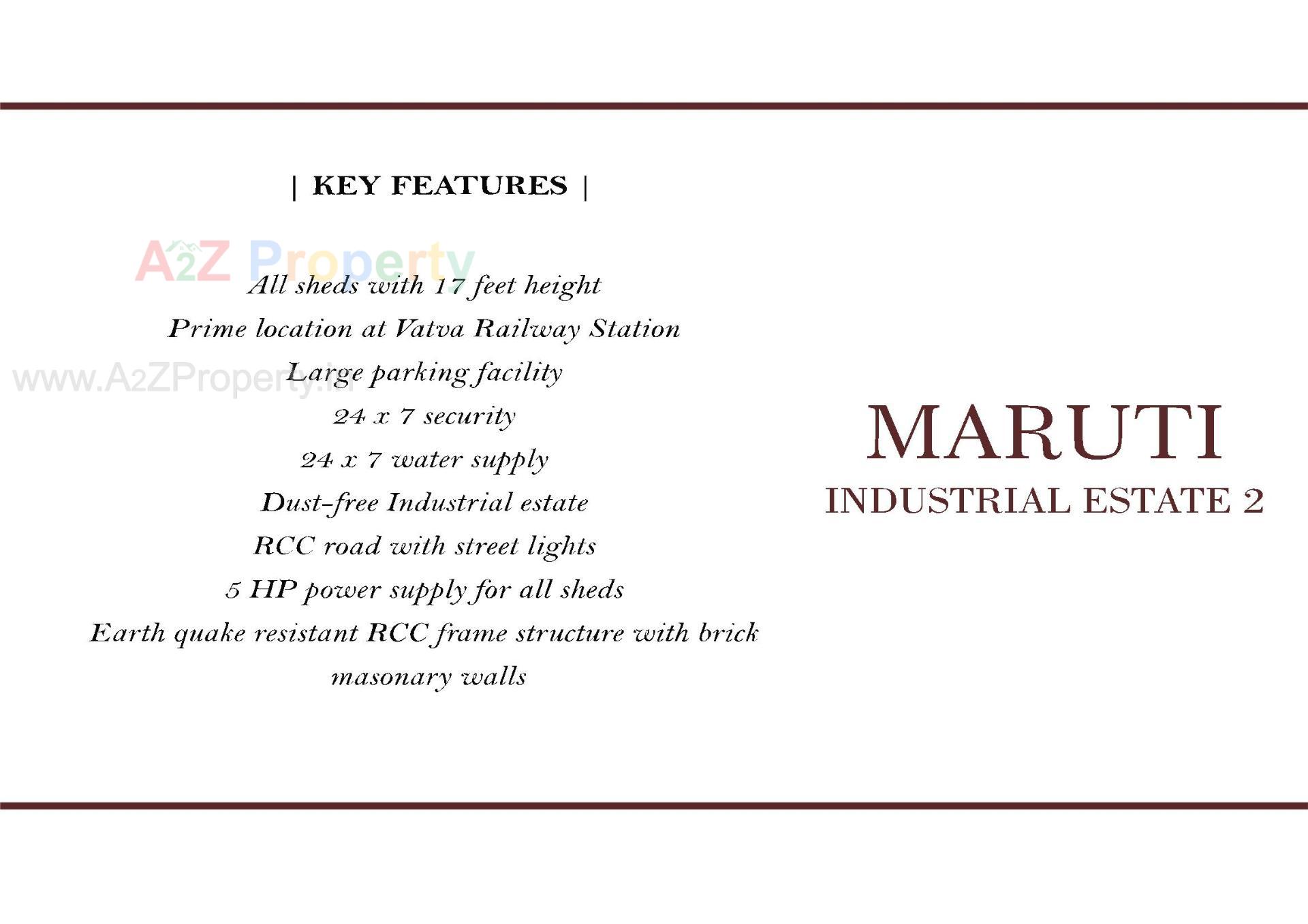  of real estate project Maruti Industrial Estate located at Vinzol, Ahmedabad, Gujarat