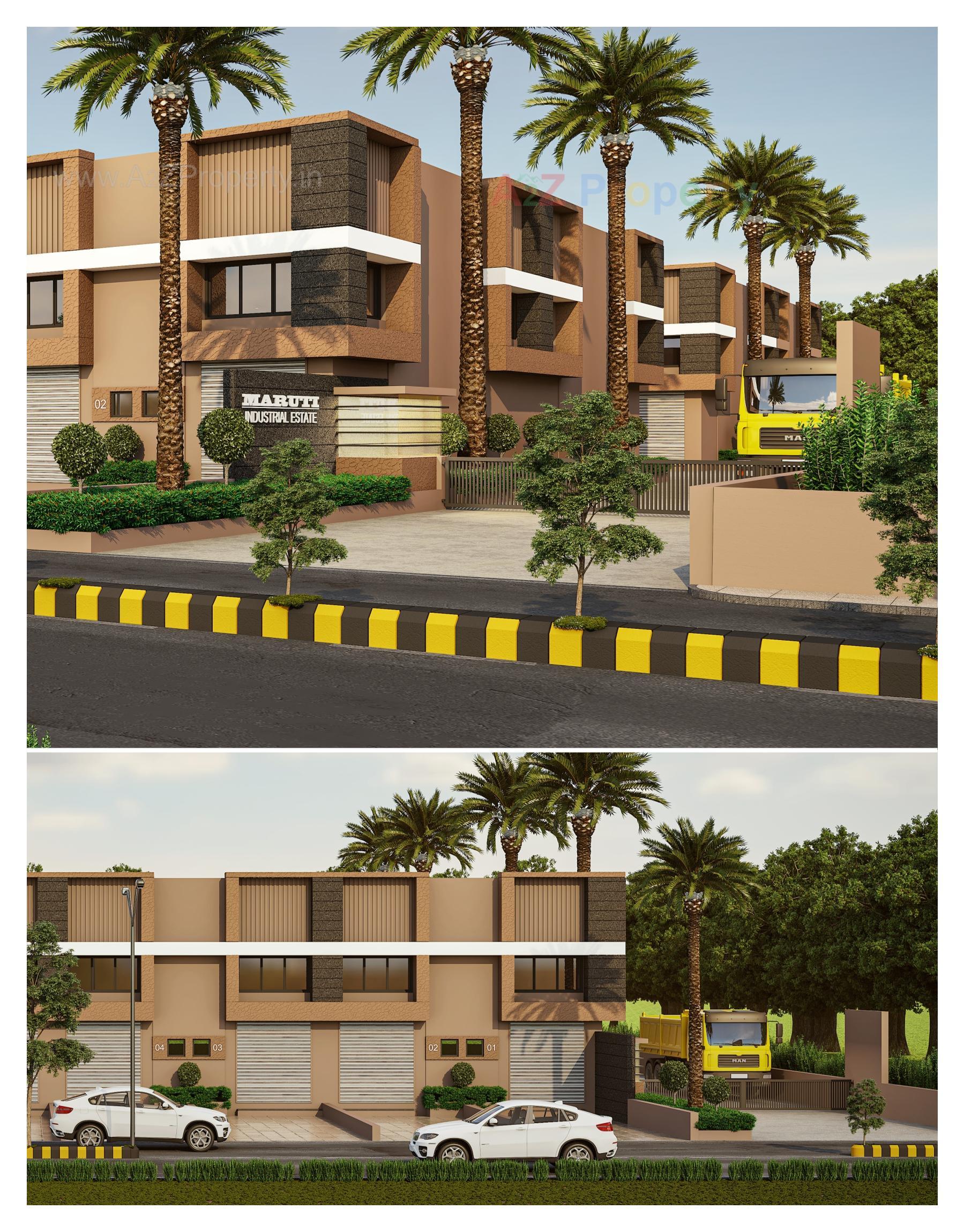 3D Elevation of real estate project Maruti Industrial Estate located at Ahmedabad, Ahmedabad, Gujarat