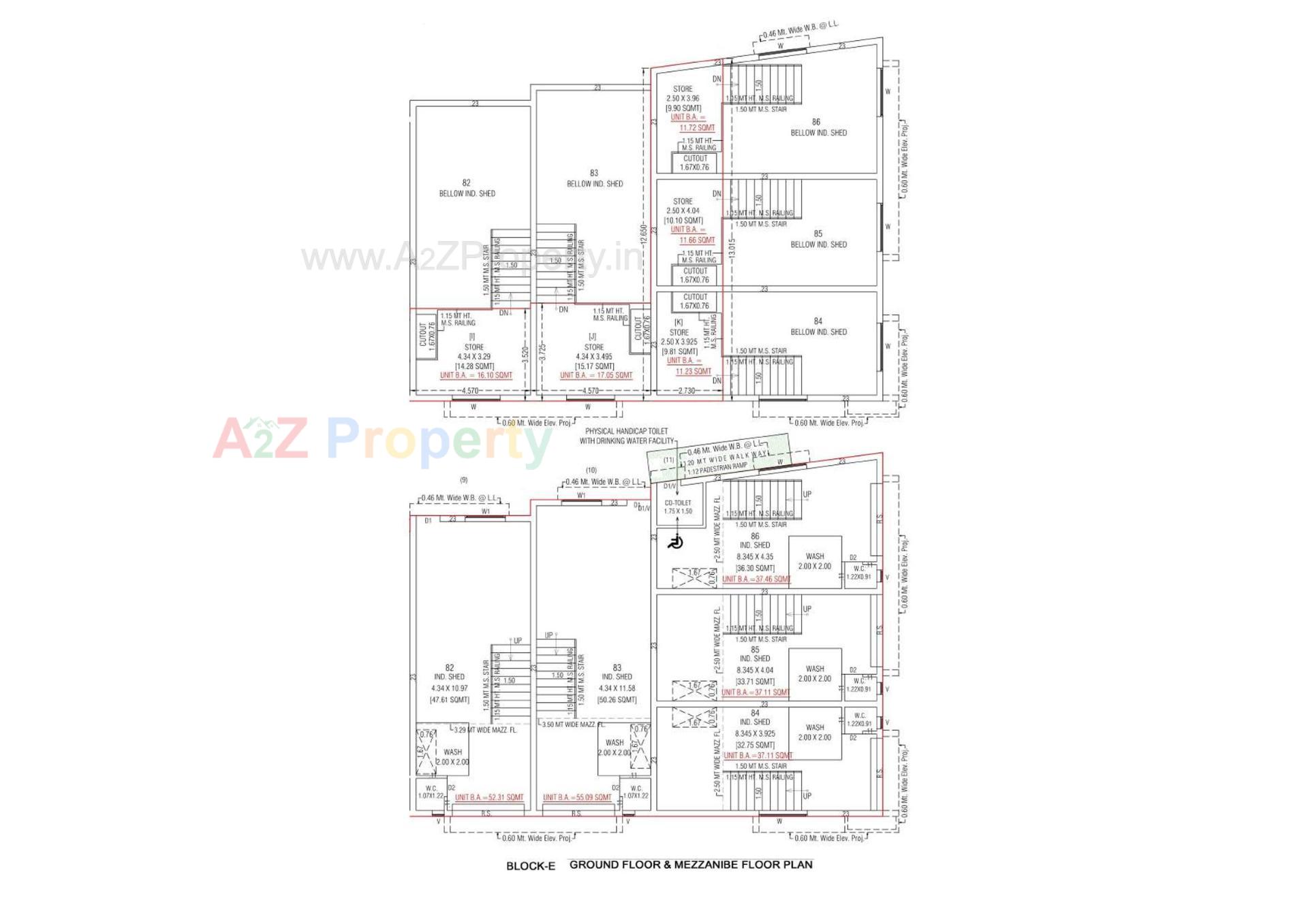 Layout of real estate project Maruti Industrial Estate located at Hathijan, Ahmedabad, Gujarat
