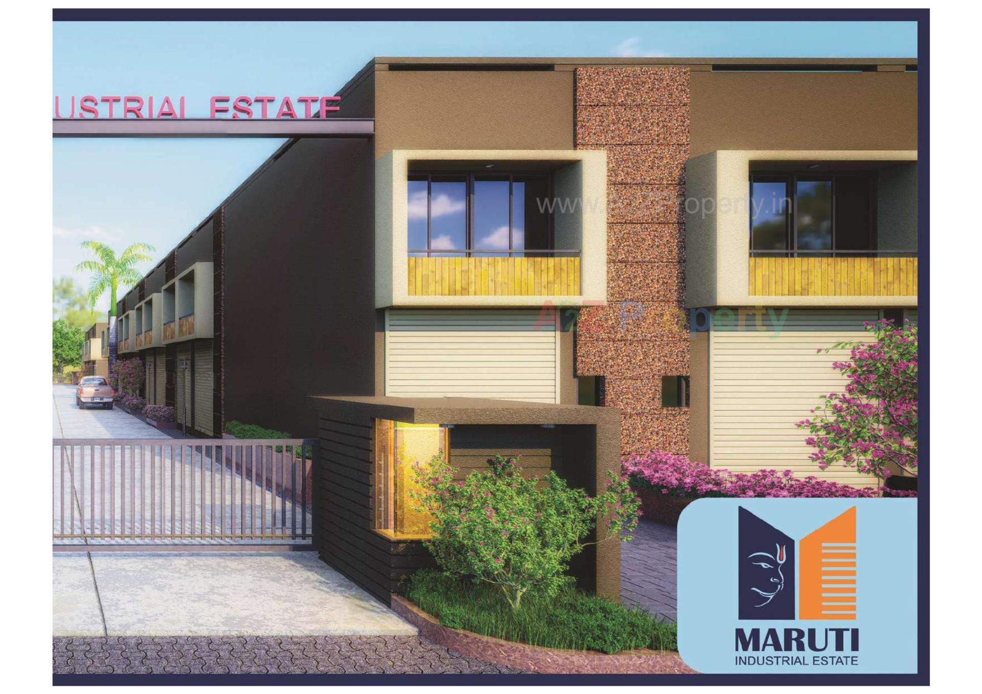 3D Elevation of real estate project Maruti Industrial Estate located at Hathijan, Ahmedabad, Gujarat
