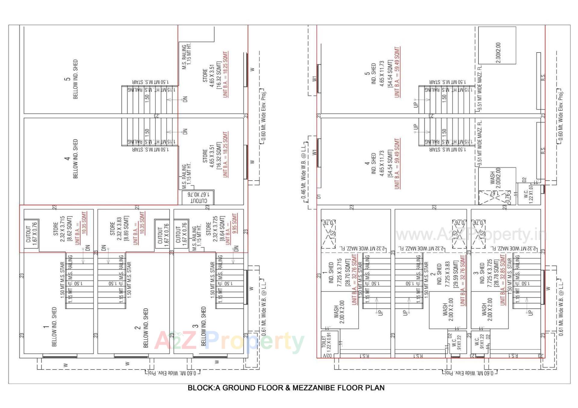 Layout of real estate project Maruti Industrial Estate located at Hathijan, Ahmedabad, Gujarat