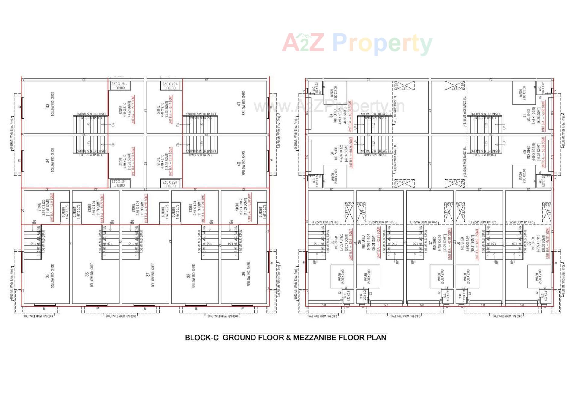 Layout of real estate project Maruti Industrial Estate located at Hathijan, Ahmedabad, Gujarat