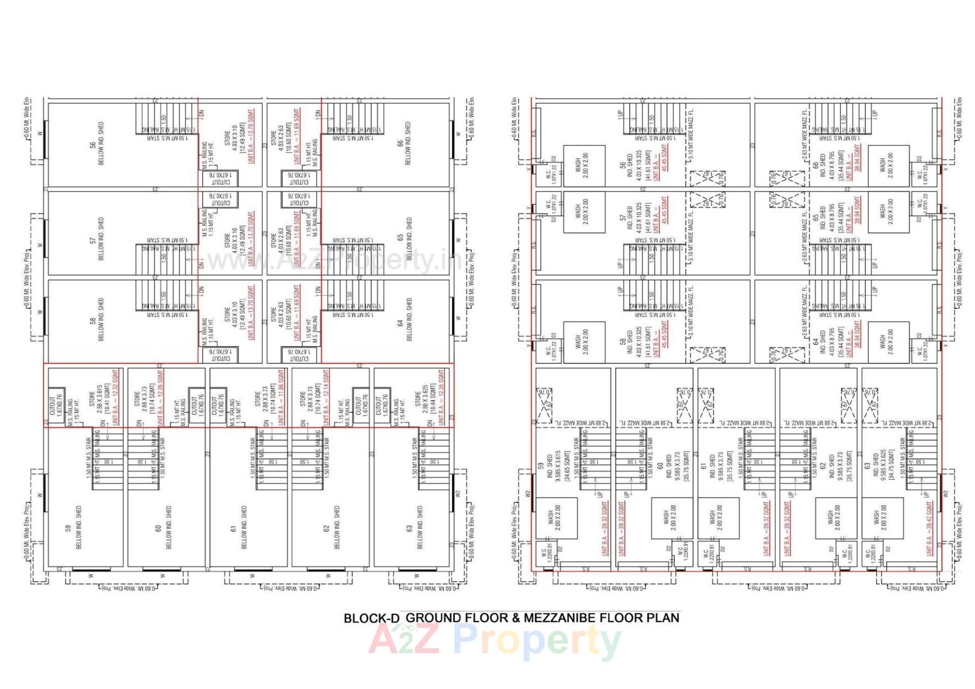 Layout of real estate project Maruti Industrial Estate located at Hathijan, Ahmedabad, Gujarat