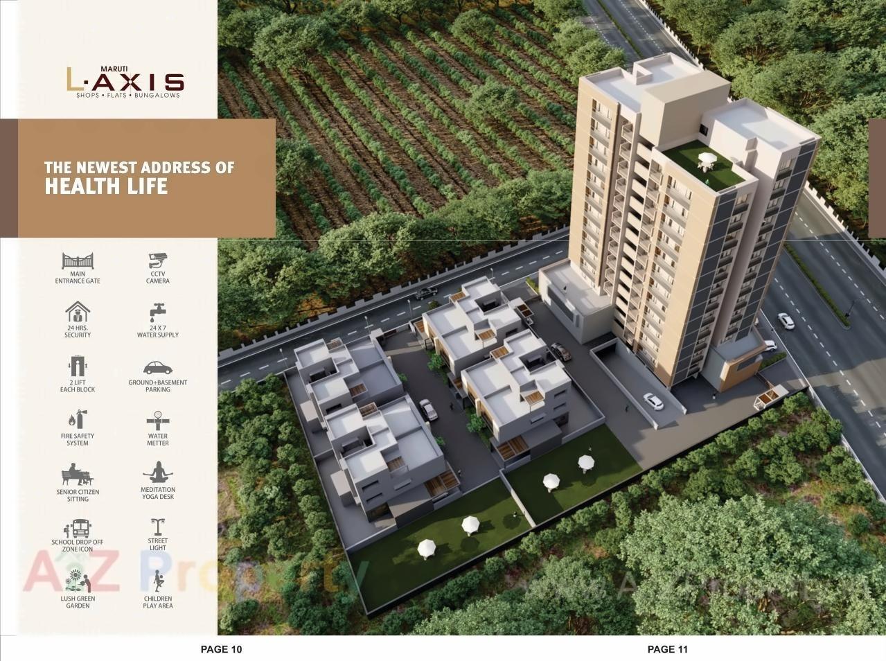 3D Elevation of real estate project Maruti L Axis located at Ahmedabad, Ahmedabad, Gujarat