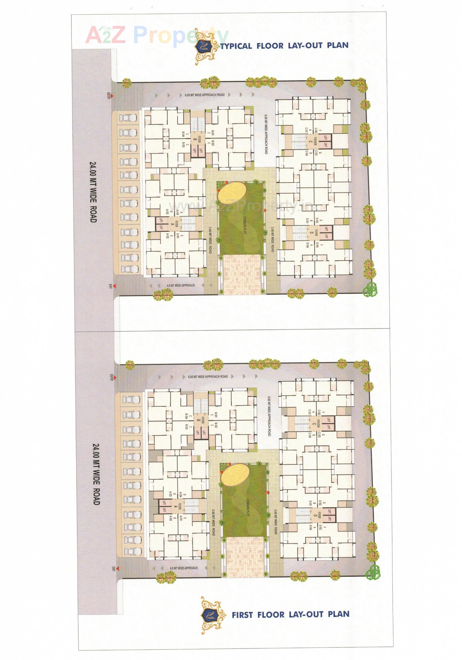 Layout of real estate project Maruti Luxuria located at Vastral, Ahmedabad, Gujarat