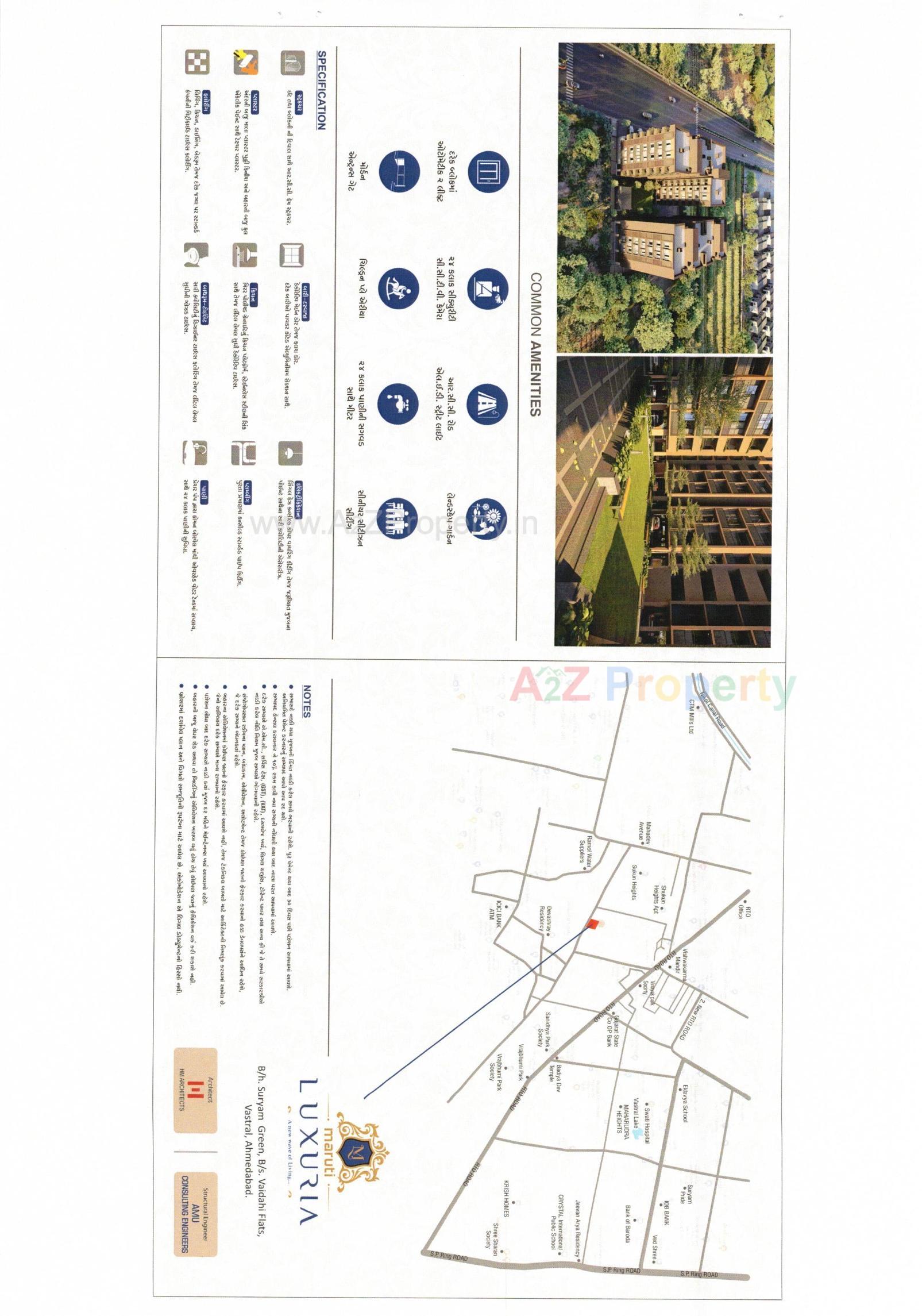  of real estate project Maruti Luxuria located at Vastral, Ahmedabad, Gujarat